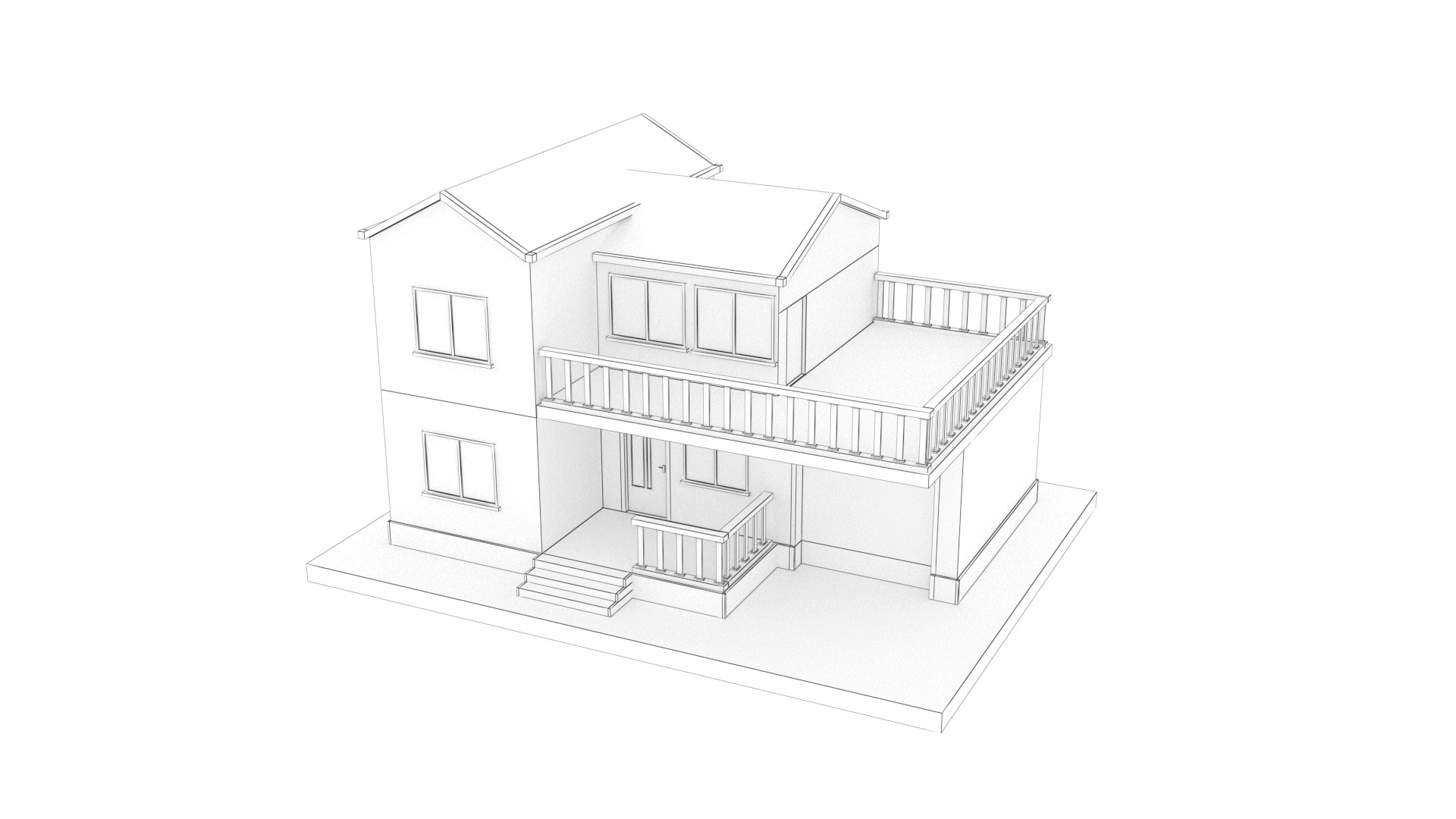 House Pack Low-poly 3D model_34