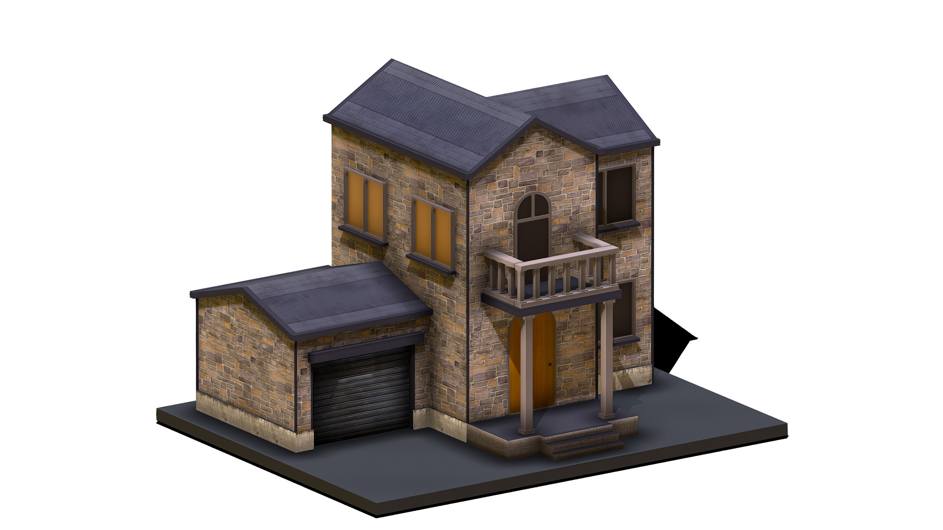 House Pack Low-poly 3D model_5