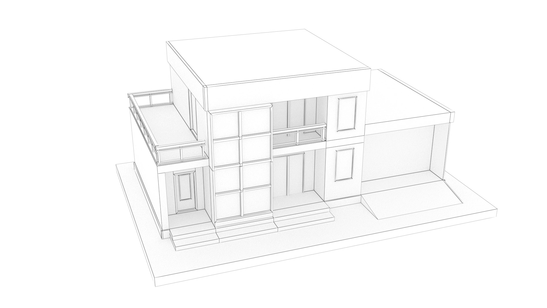 House Pack Low-poly 3D model_30