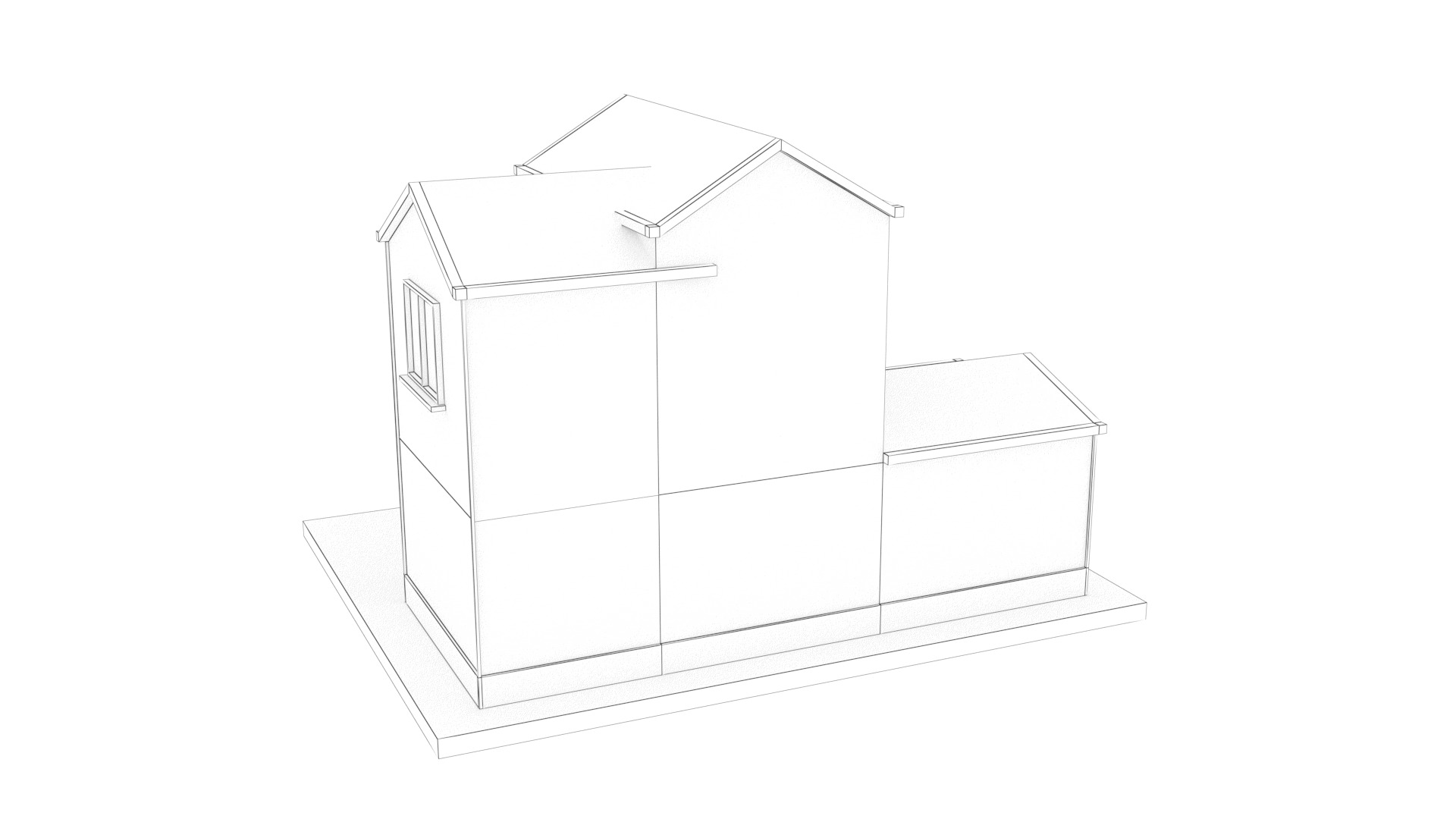 House Pack Low-poly 3D model_8