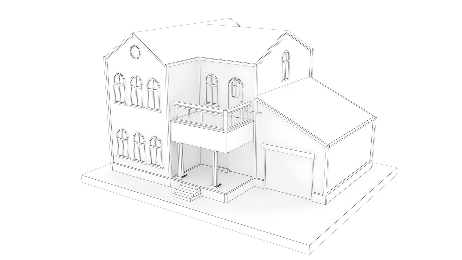 House Pack Low-poly 3D model_22