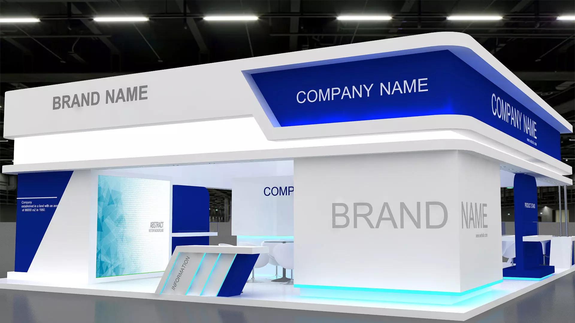 3D Model Exhibition Booth 3D model 3D model_1