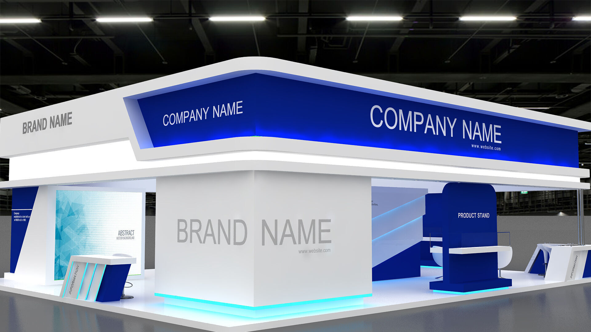 3D Model Exhibition Booth 3D model 3D model_3