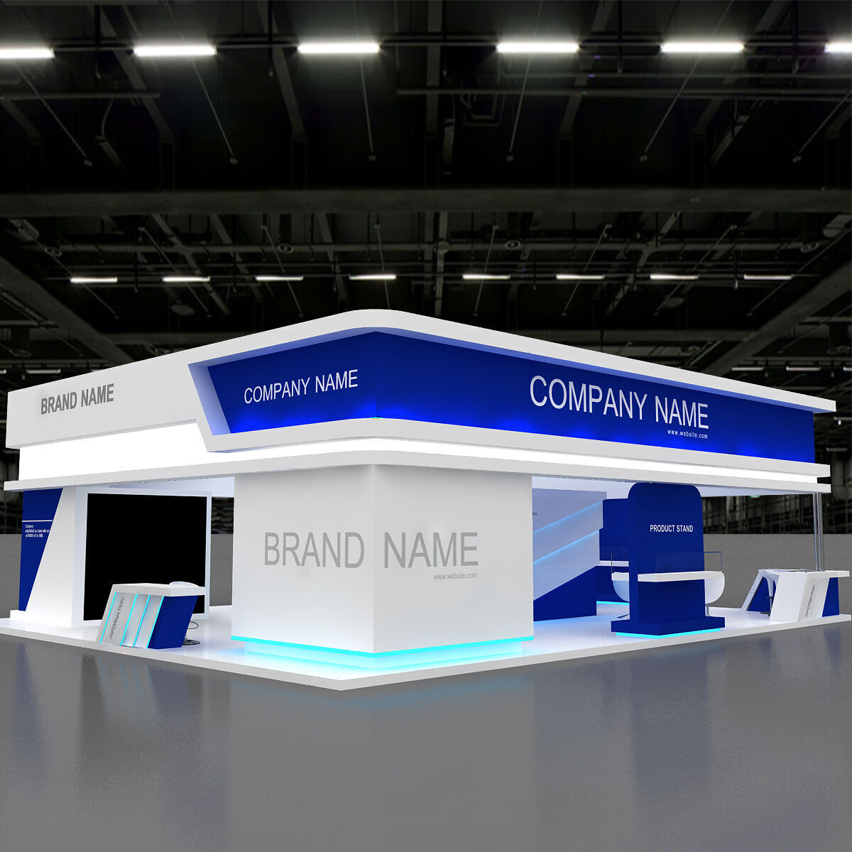 3D Model Exhibition Booth 3D model 3D model_2