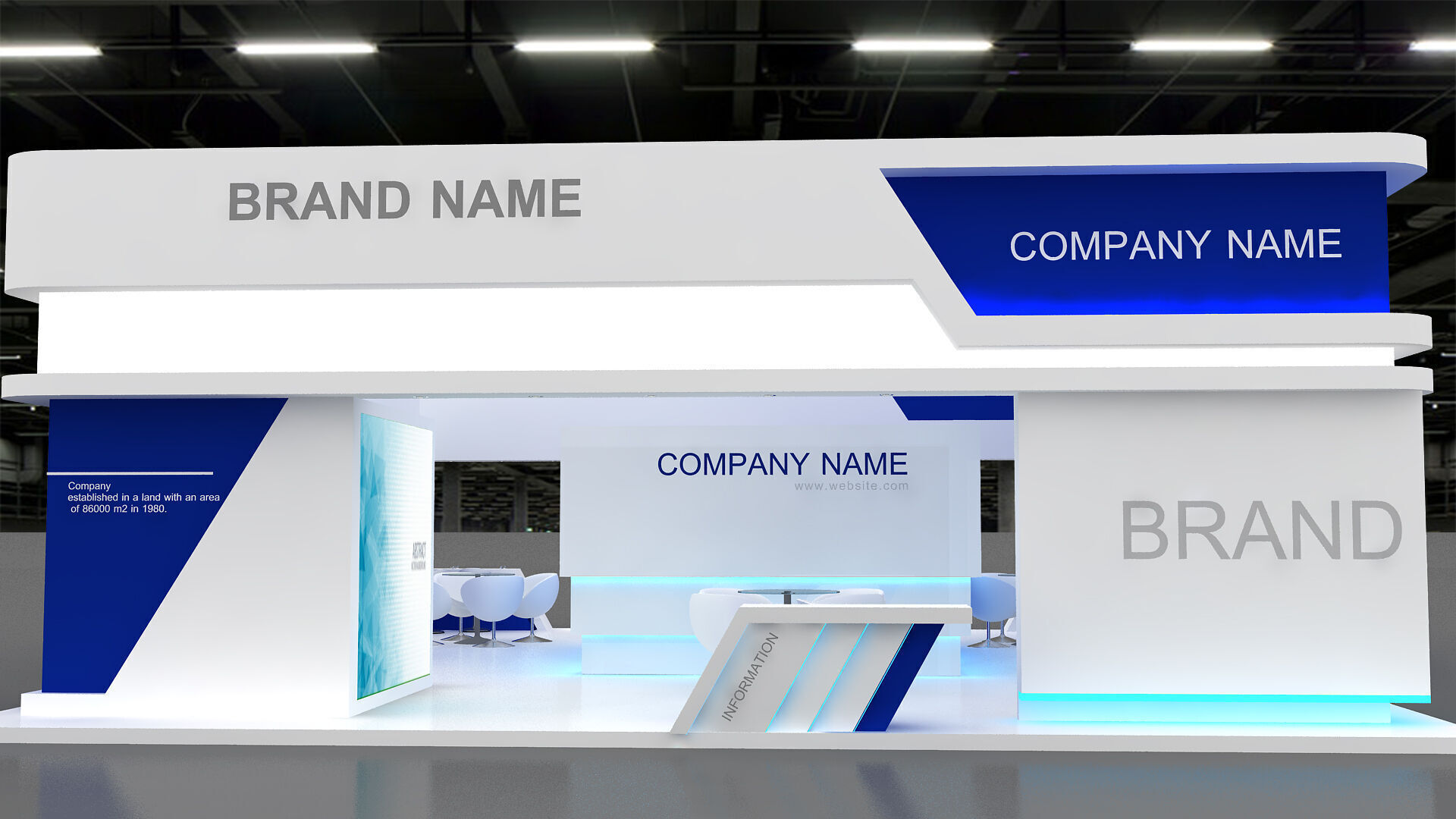 3D Model Exhibition Booth 3D model 3D model_4