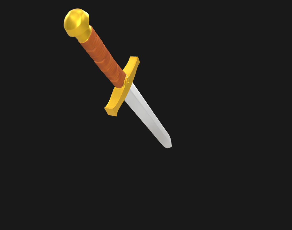 Low Poly Stylized Fantasy Sword Game Ready Low-poly 3D model_12
