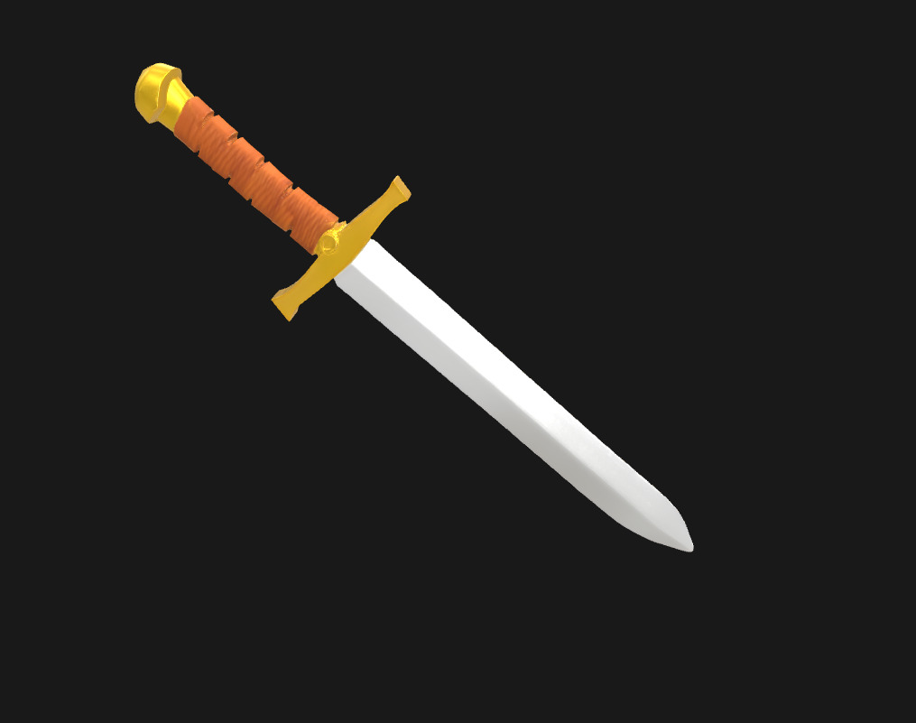 Low Poly Stylized Fantasy Sword Game Ready Low-poly 3D model_16