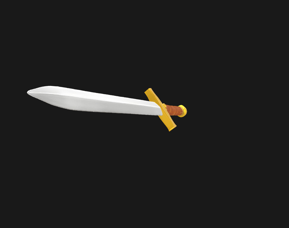 Low Poly Stylized Fantasy Sword Game Ready Low-poly 3D model_23