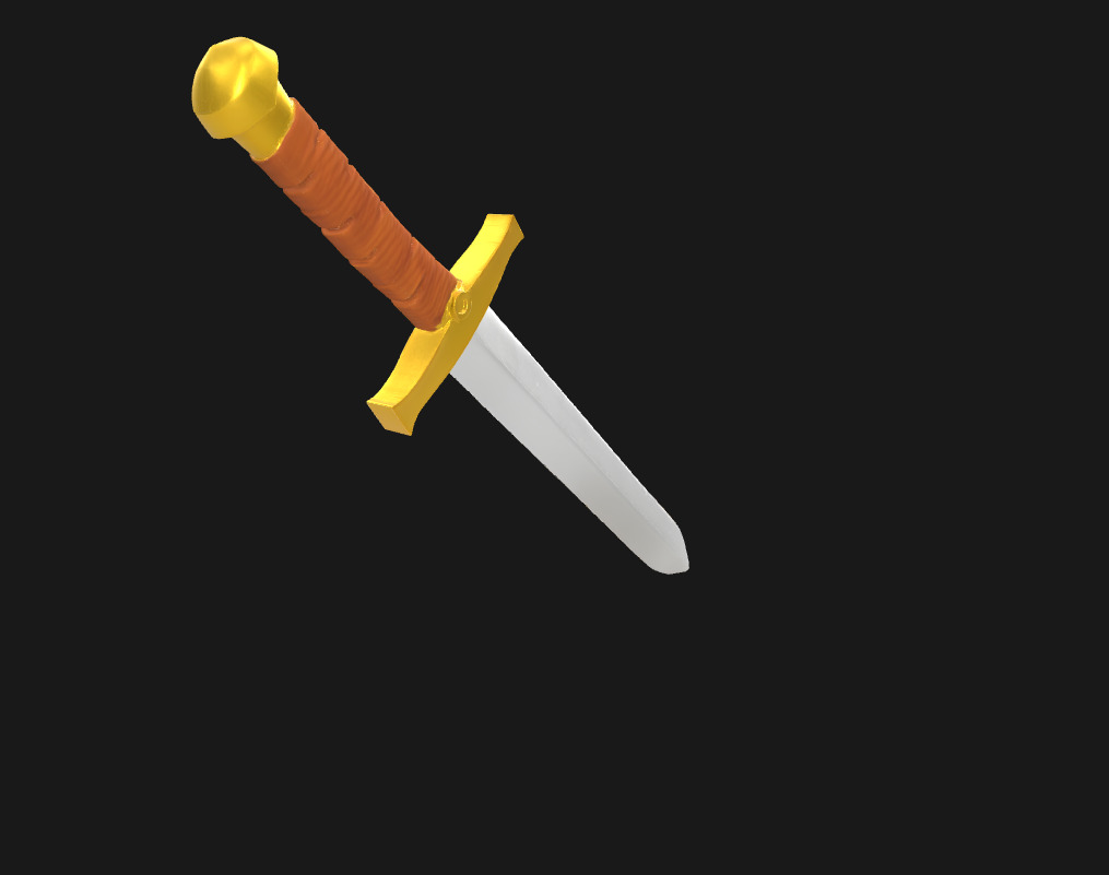Low Poly Stylized Fantasy Sword Game Ready Low-poly 3D model_24