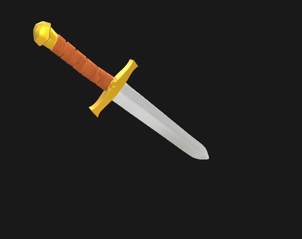 Low Poly Stylized Fantasy Sword Game Ready Low-poly 3D model_14