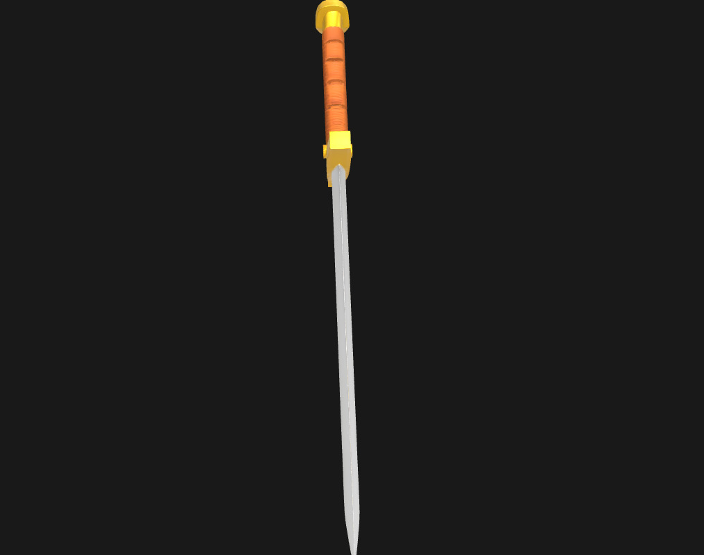 Low Poly Stylized Fantasy Sword Game Ready Low-poly 3D model_22