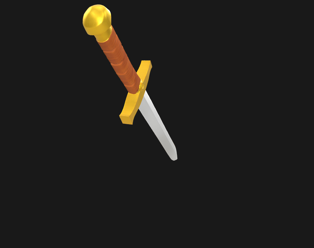 Low Poly Stylized Fantasy Sword Game Ready Low-poly 3D model_11