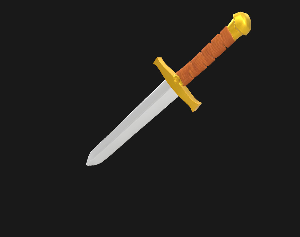 Low Poly Stylized Fantasy Sword Game Ready Low-poly 3D model_5