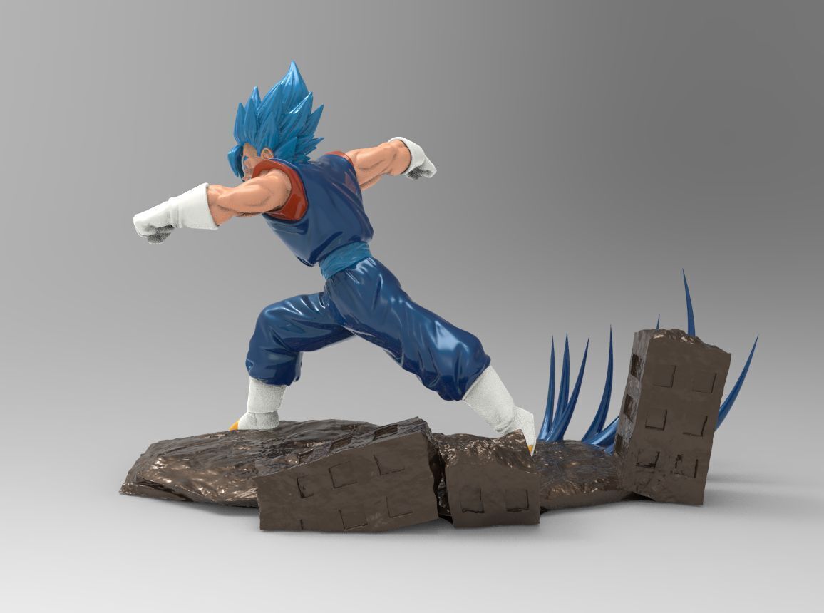 Diorama Vegeto VS Zamasu 3D print model_6