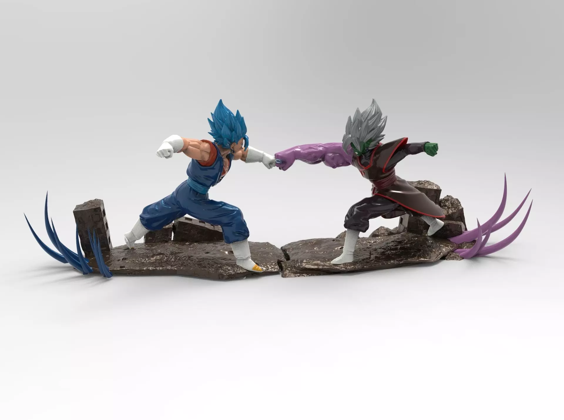 Diorama Vegeto VS Zamasu 3D print model_0