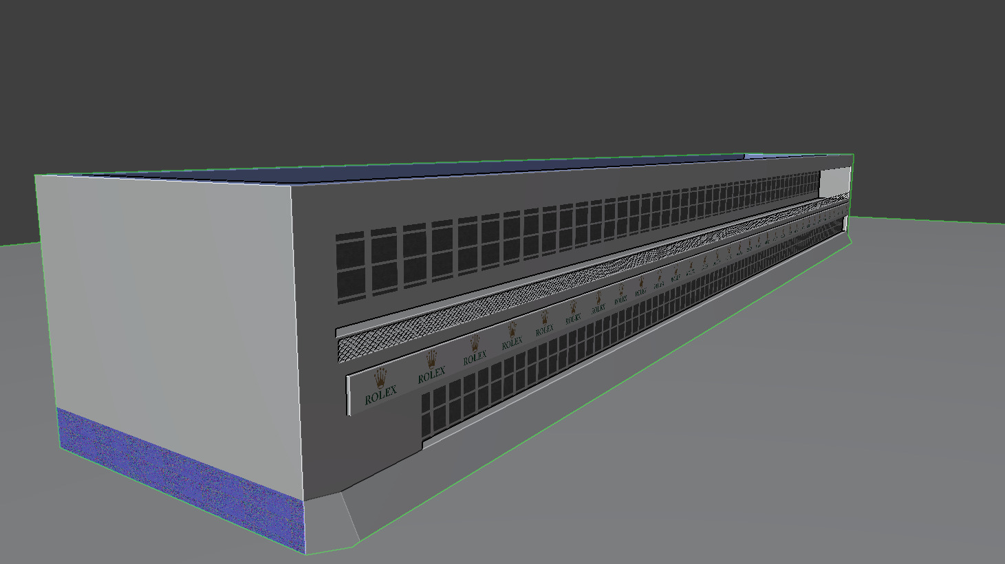 Racing Track Building  Realistic Model Low poly Low-poly 3D model_1