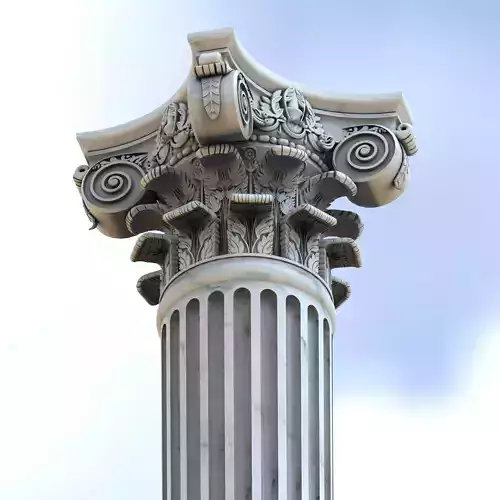 Classical Corinthian Column  3D model