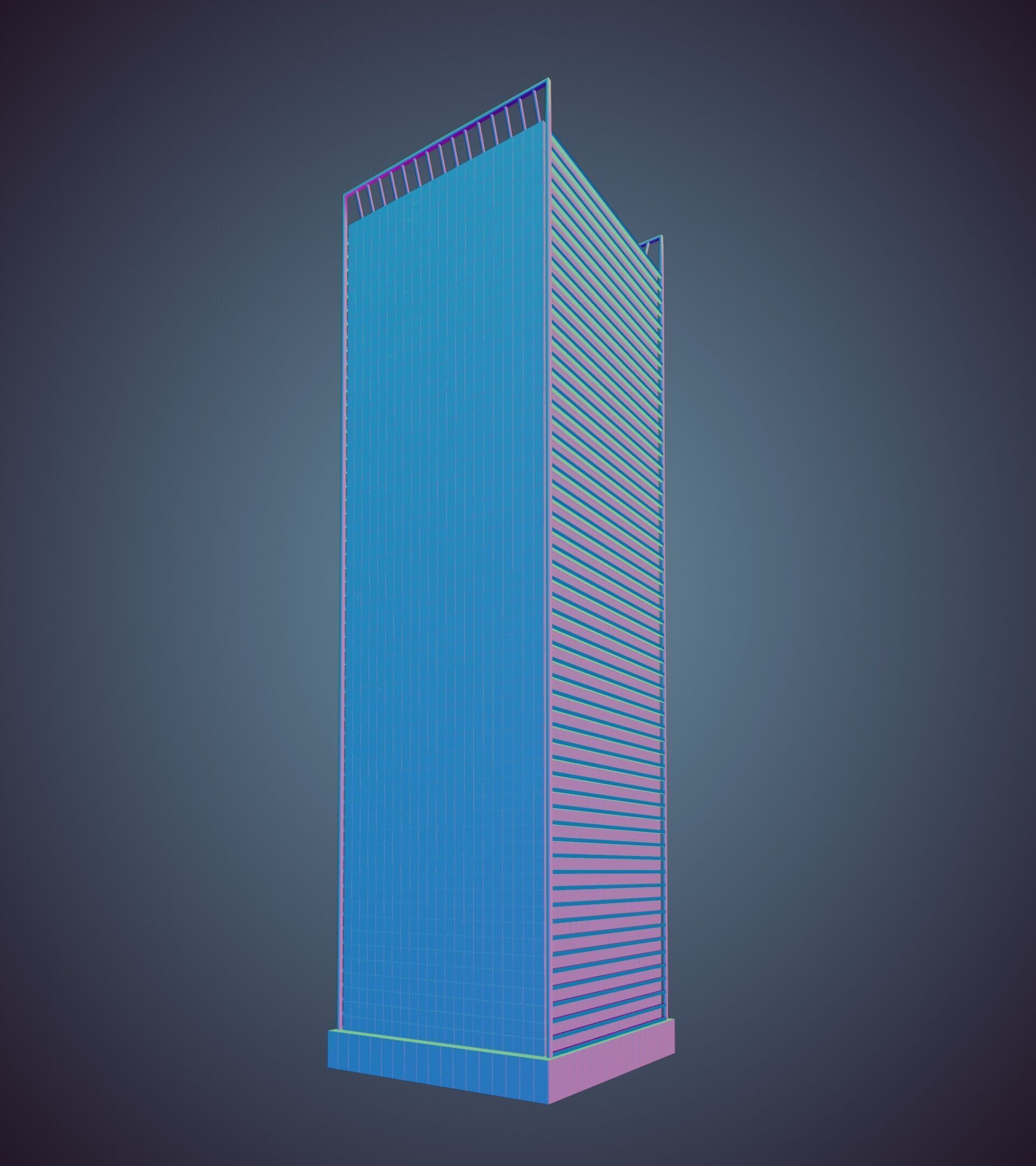 Parametric Building 1a5 3D model_30