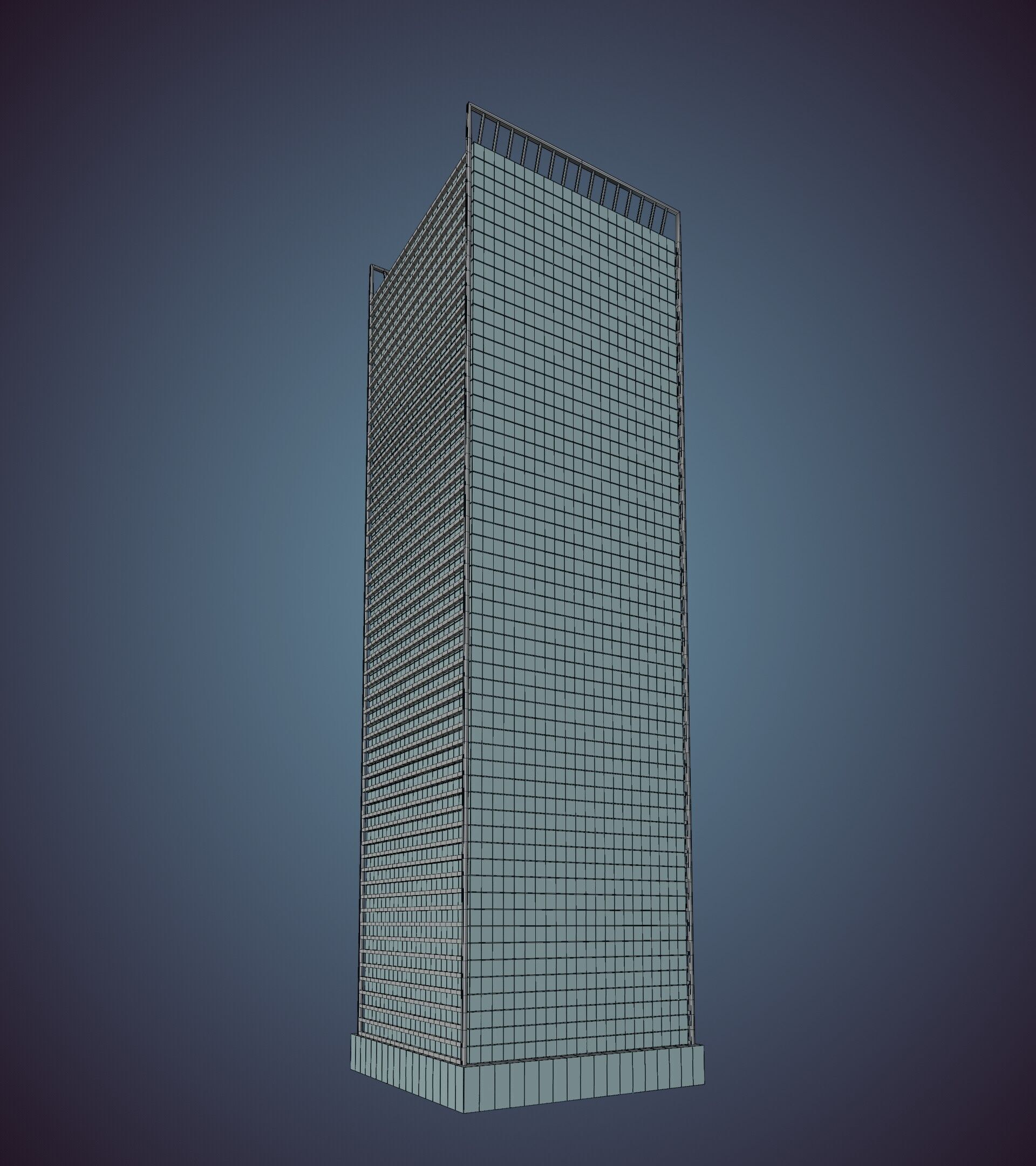 Parametric Building 1a5 3D model_42