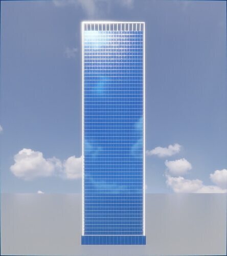 Parametric Building 1a5 3D model 2