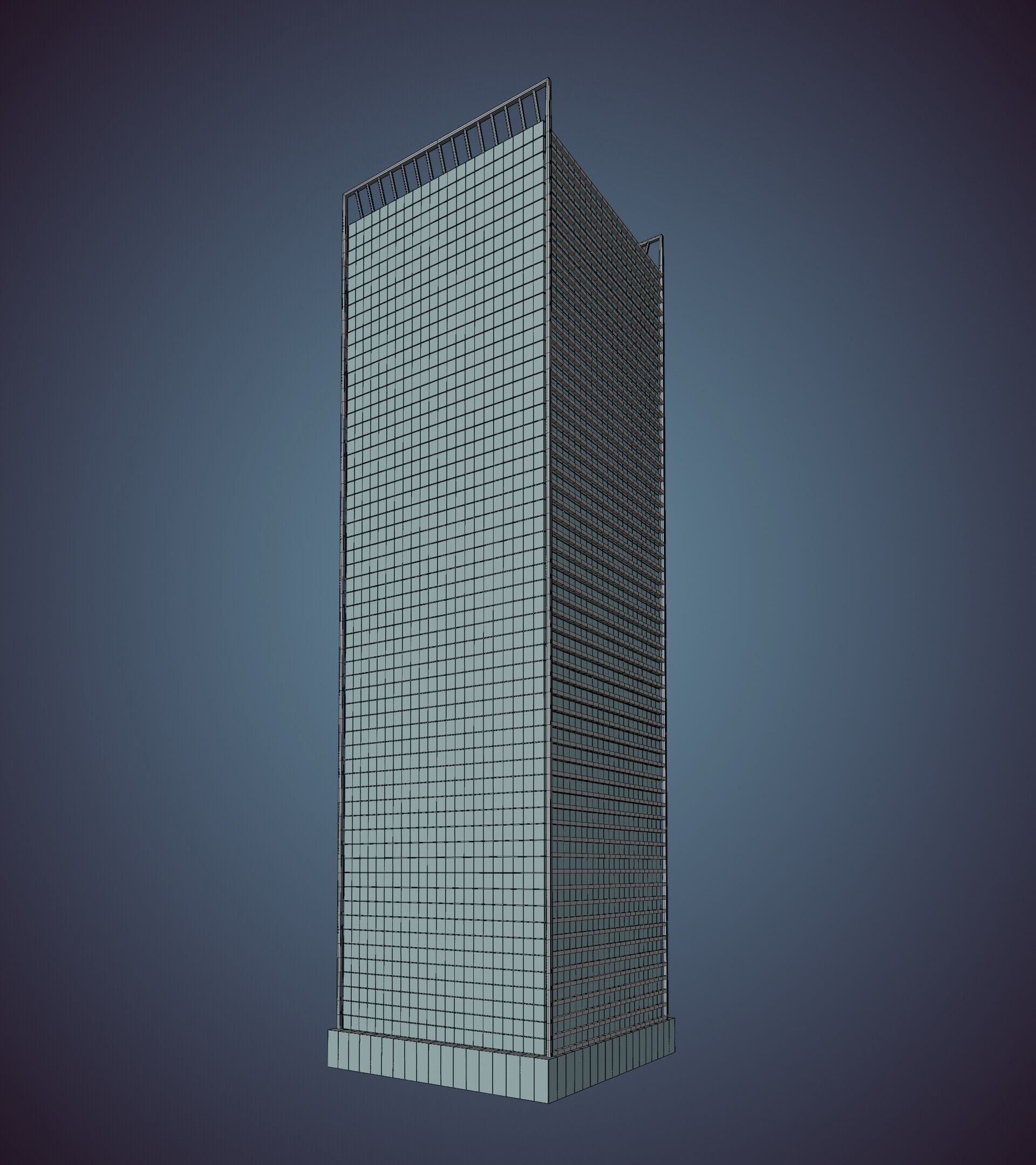 Parametric Building 1a5 3D model_43