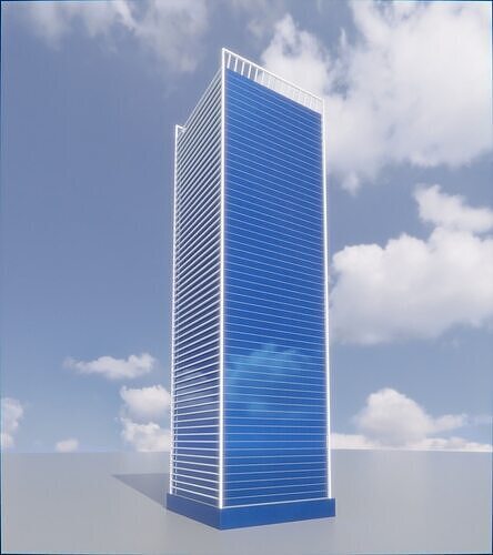 Parametric Building 1a5 3D model 3