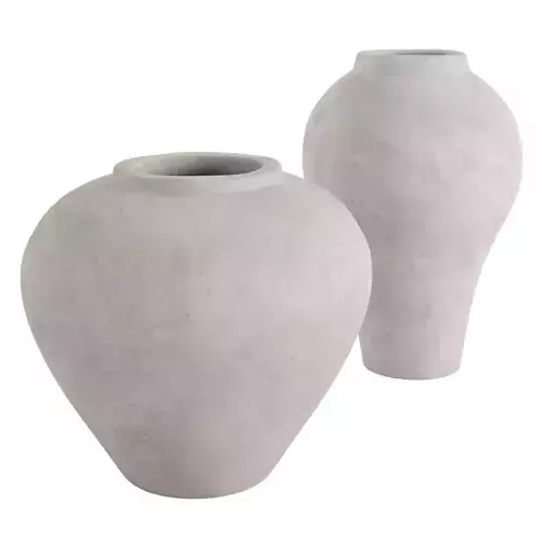 Round Concrete Vase