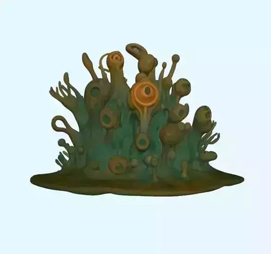 Collective Alien Organism 3D print model