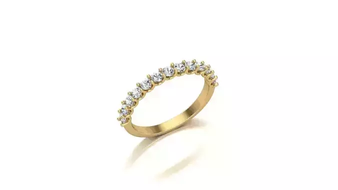 A Symphony of SparkleThe Diamond Half Eternity Band