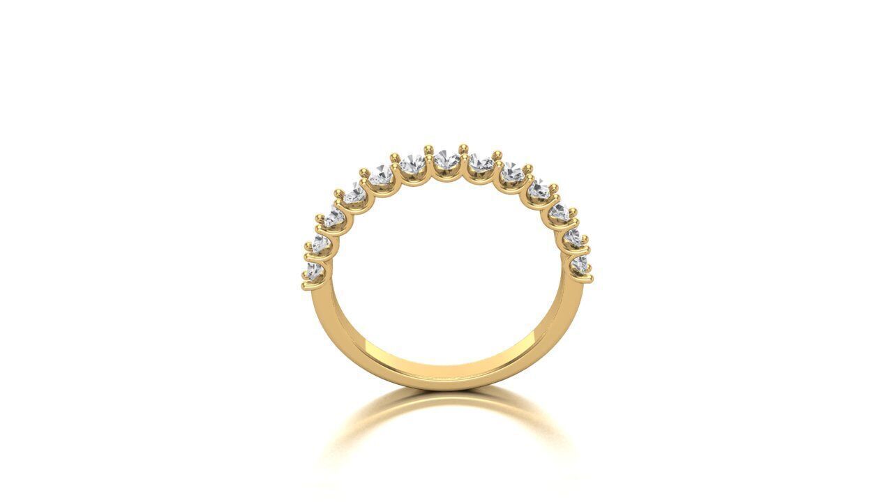 A Symphony of SparkleThe Diamond Half Eternity Band 3D print model_1