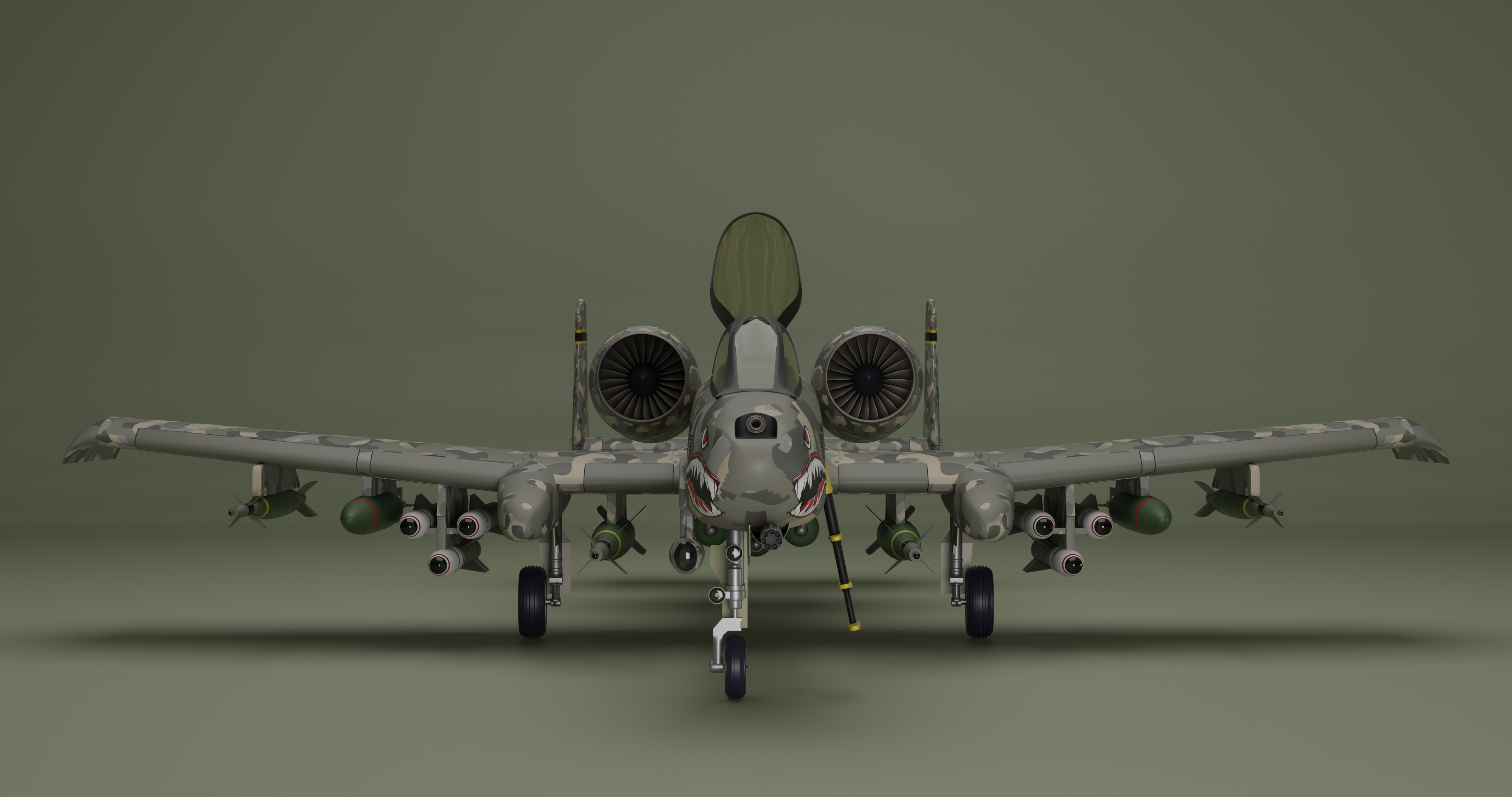 Fairchild Republic A-10 Thunderbolt II 3D model_3