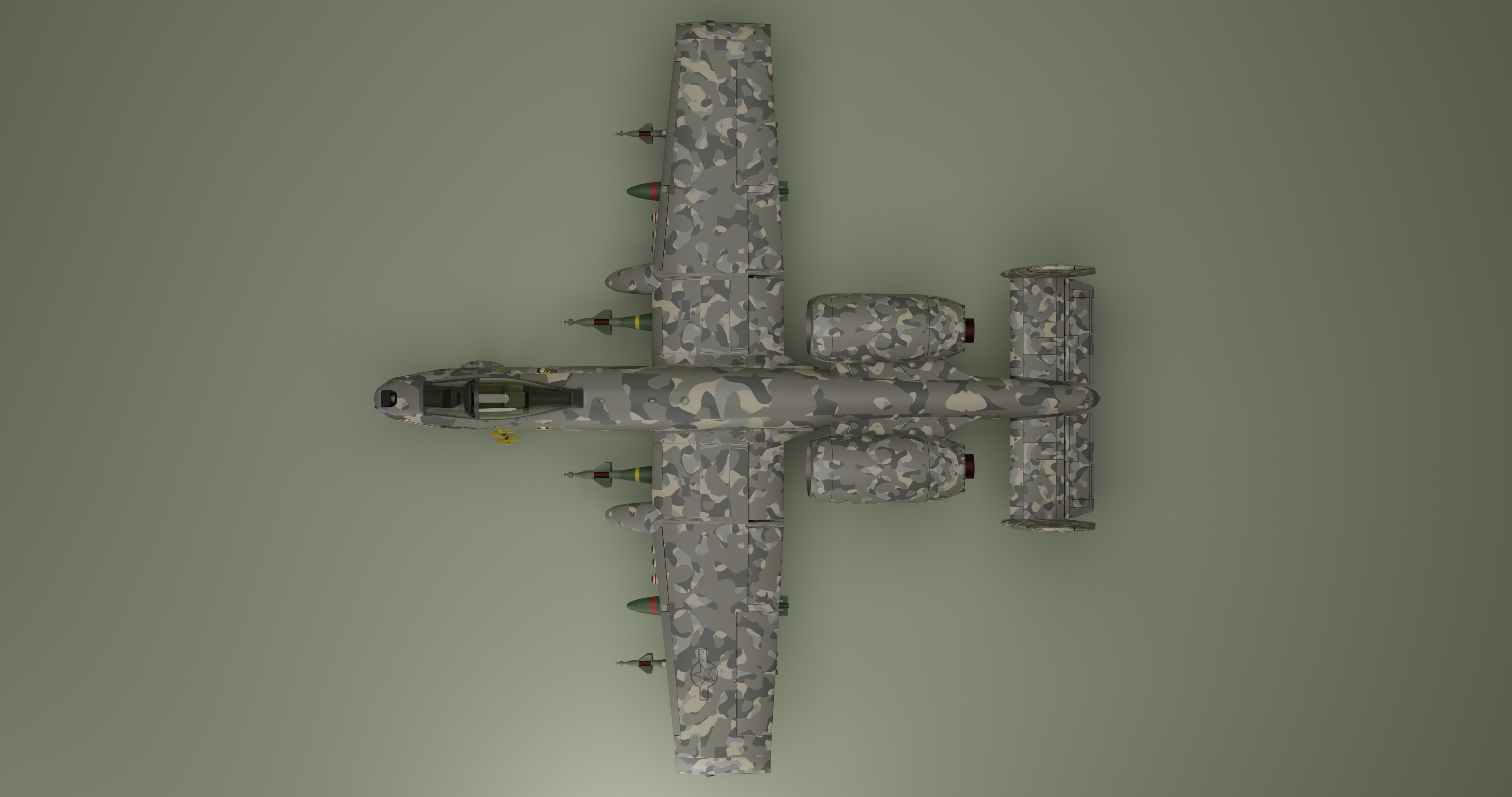 Fairchild Republic A-10 Thunderbolt II 3D model_5