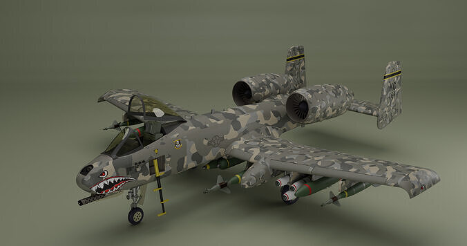 Fairchild Republic A-10 Thunderbolt II 3D model