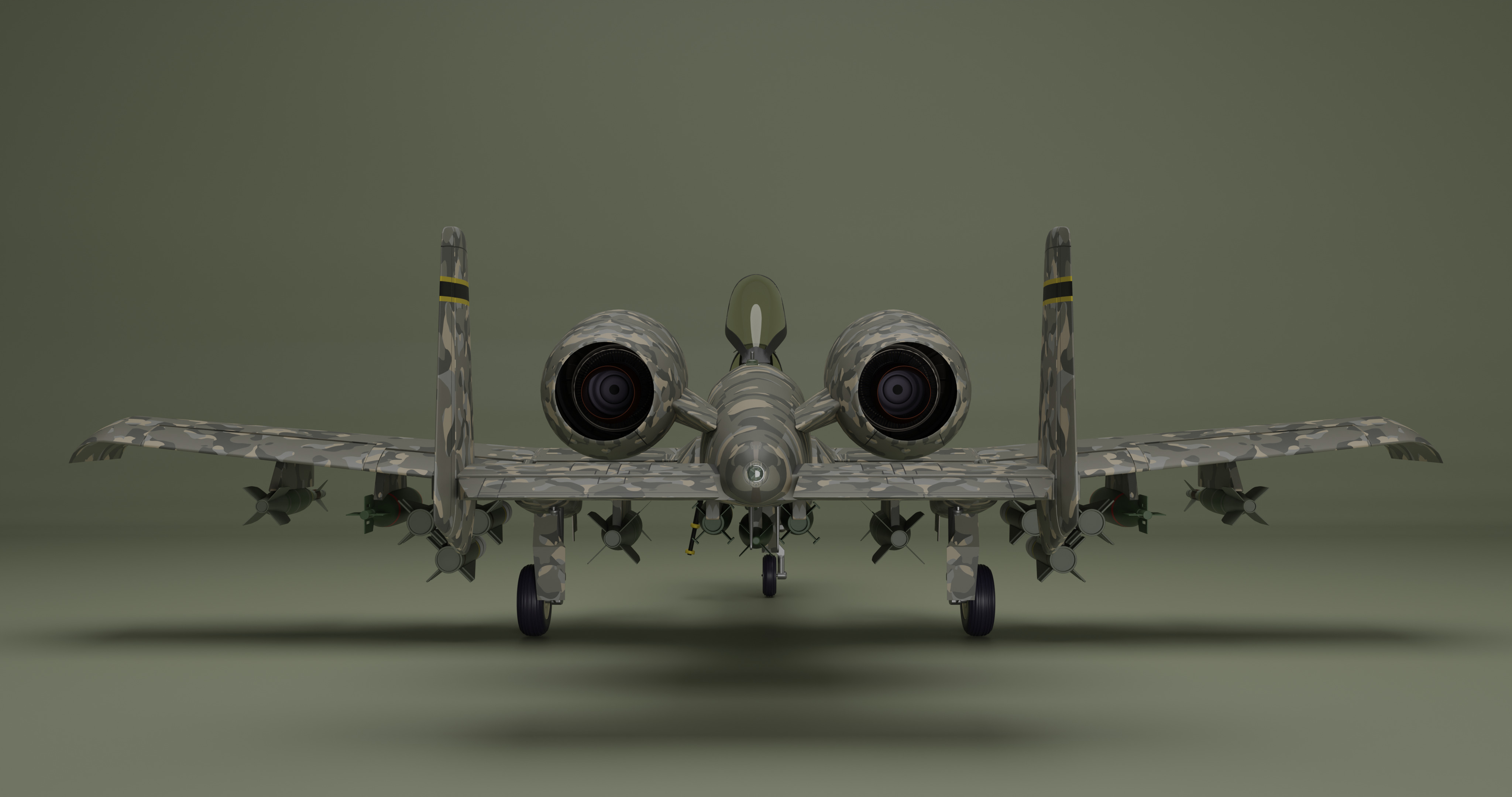 Fairchild Republic A-10 Thunderbolt II 3D model_4