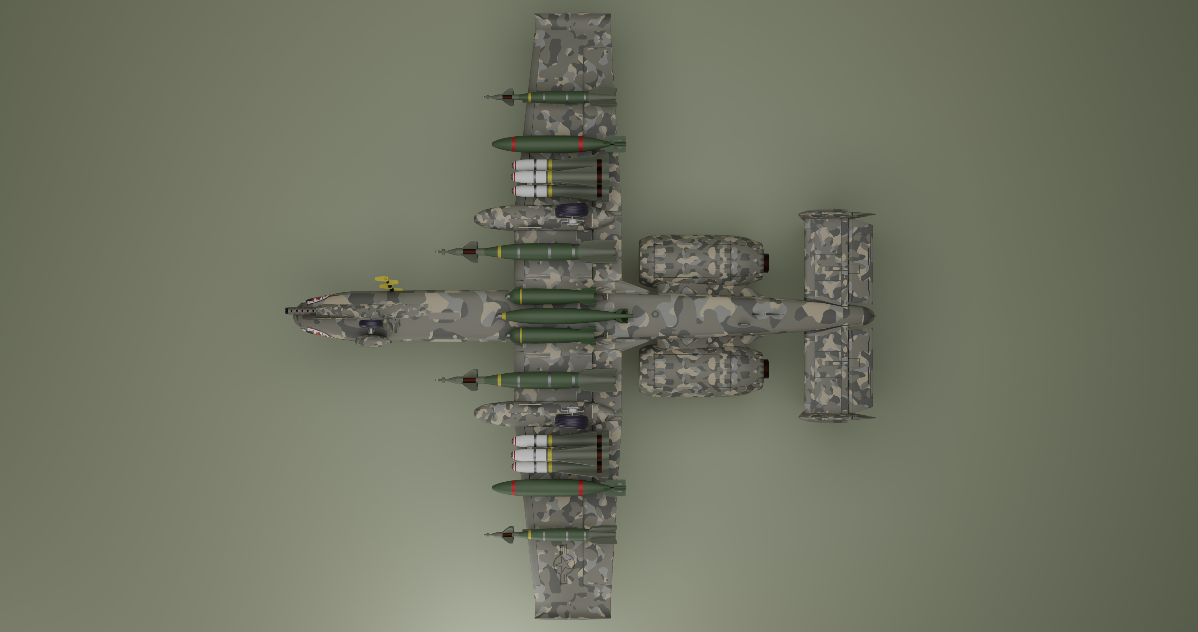 Fairchild Republic A-10 Thunderbolt II 3D model_6