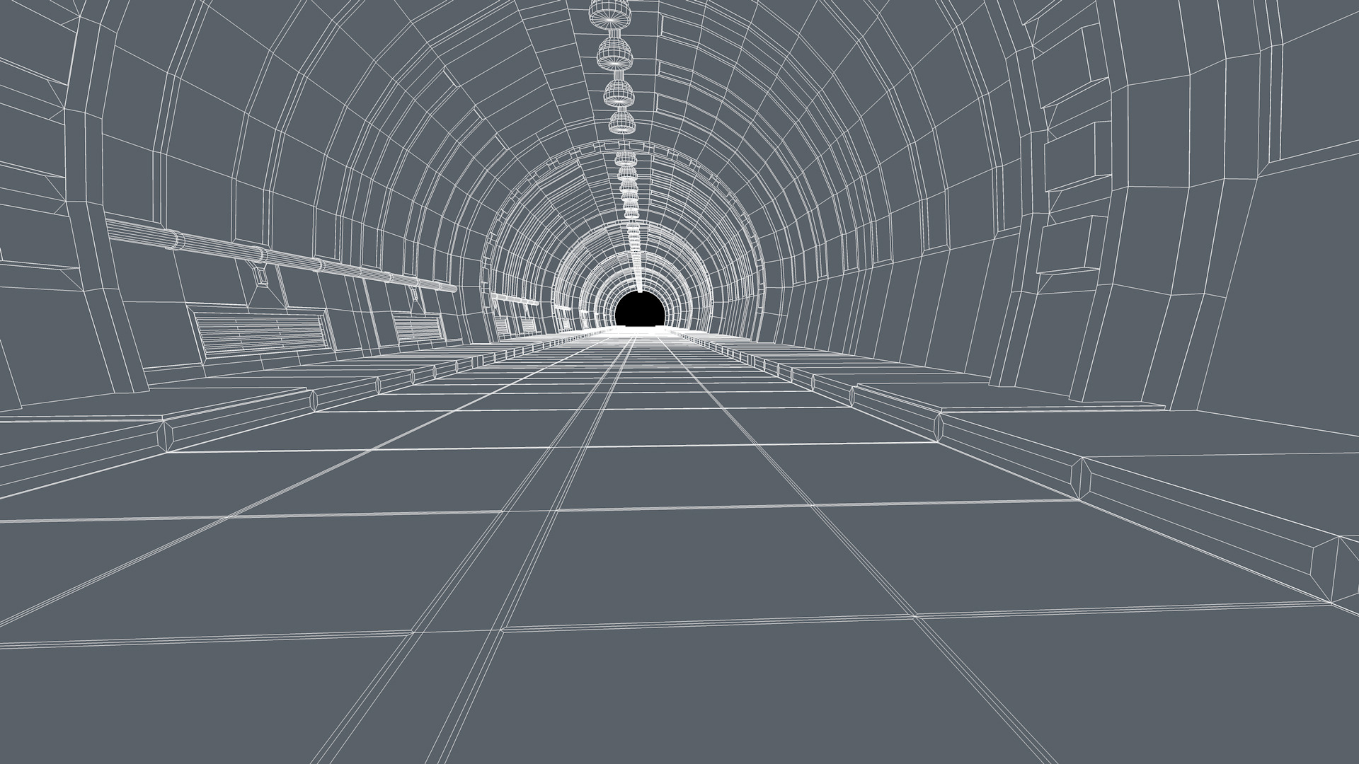 Tunnel Interior 3D model_10