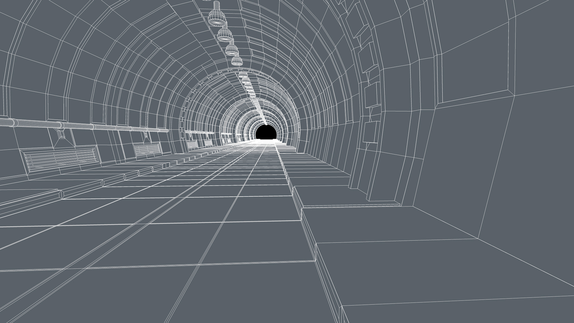 Tunnel Interior 3D model_11