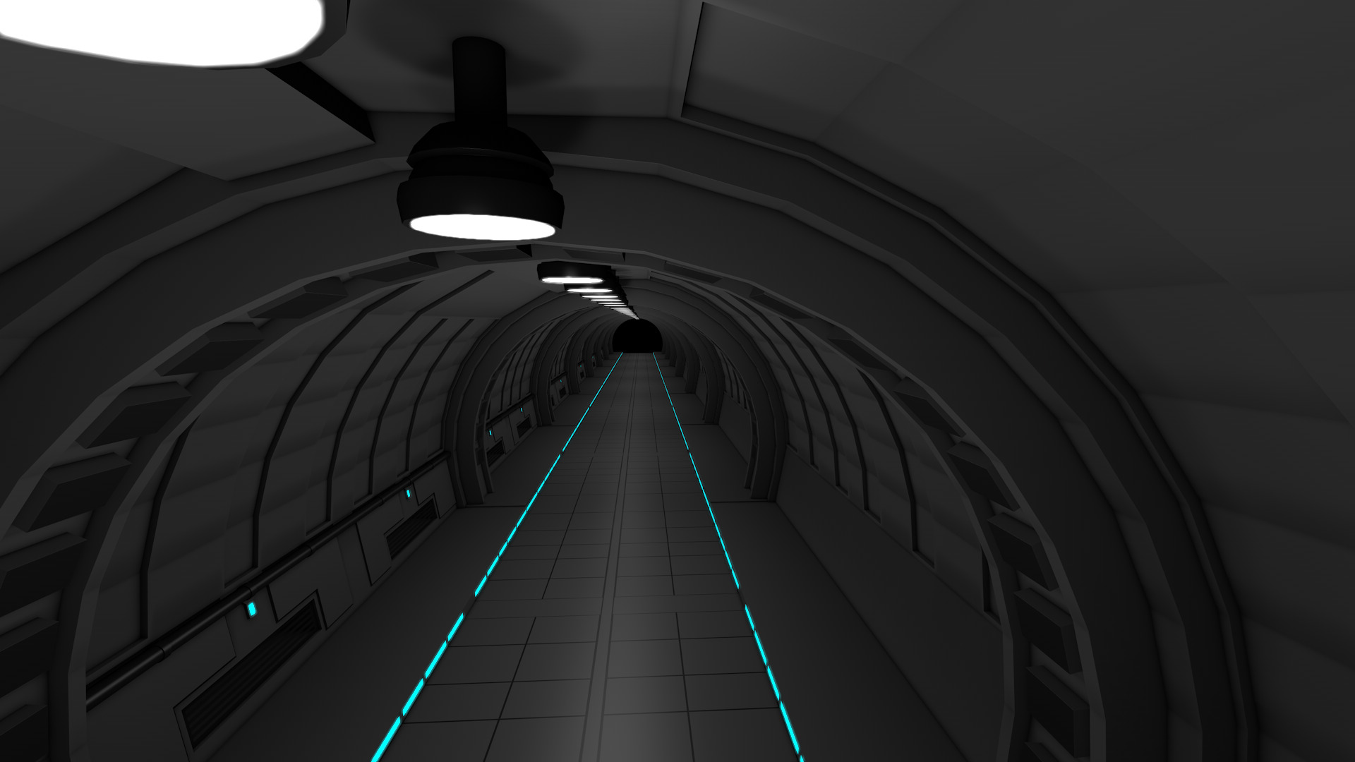 Tunnel Interior 3D model_5