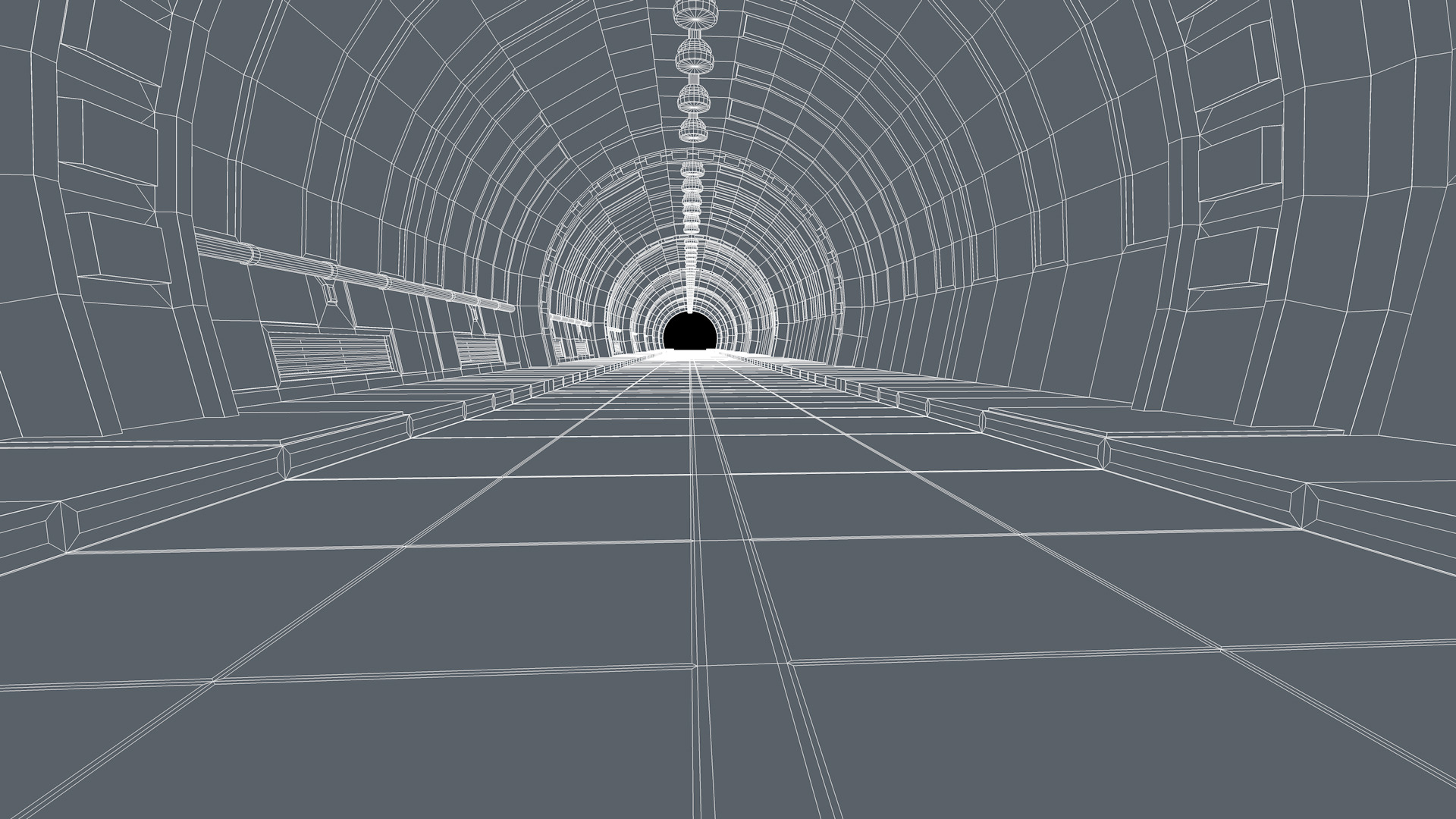 Tunnel Interior 3D model_14