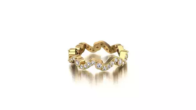 A Dance of Light The Sculptural Diamond Eternity Band