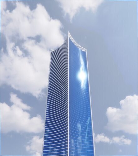 Parametric Building 1c5 3D model 5