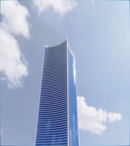 Parametric Building 1c5 3D model 6