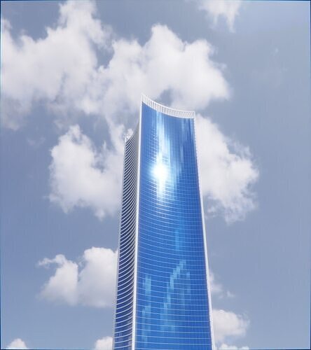 Parametric Building 1c5 3D model 7