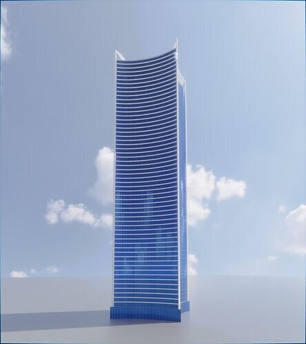 Parametric Building 1c5 3D model 3