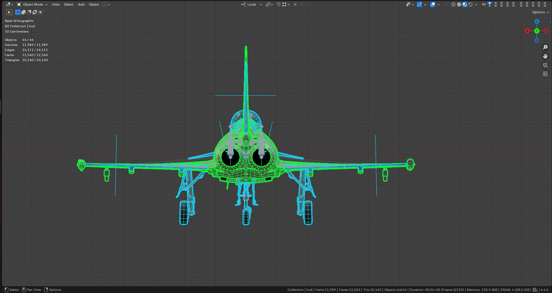 Eurofighter Typhoon Low-poly 3D model_6