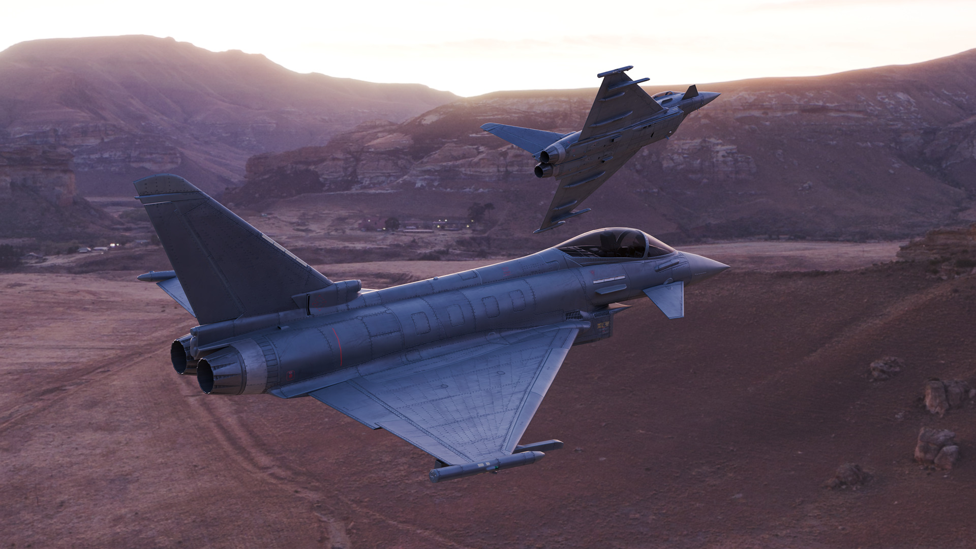 Eurofighter Typhoon Low-poly 3D model_2