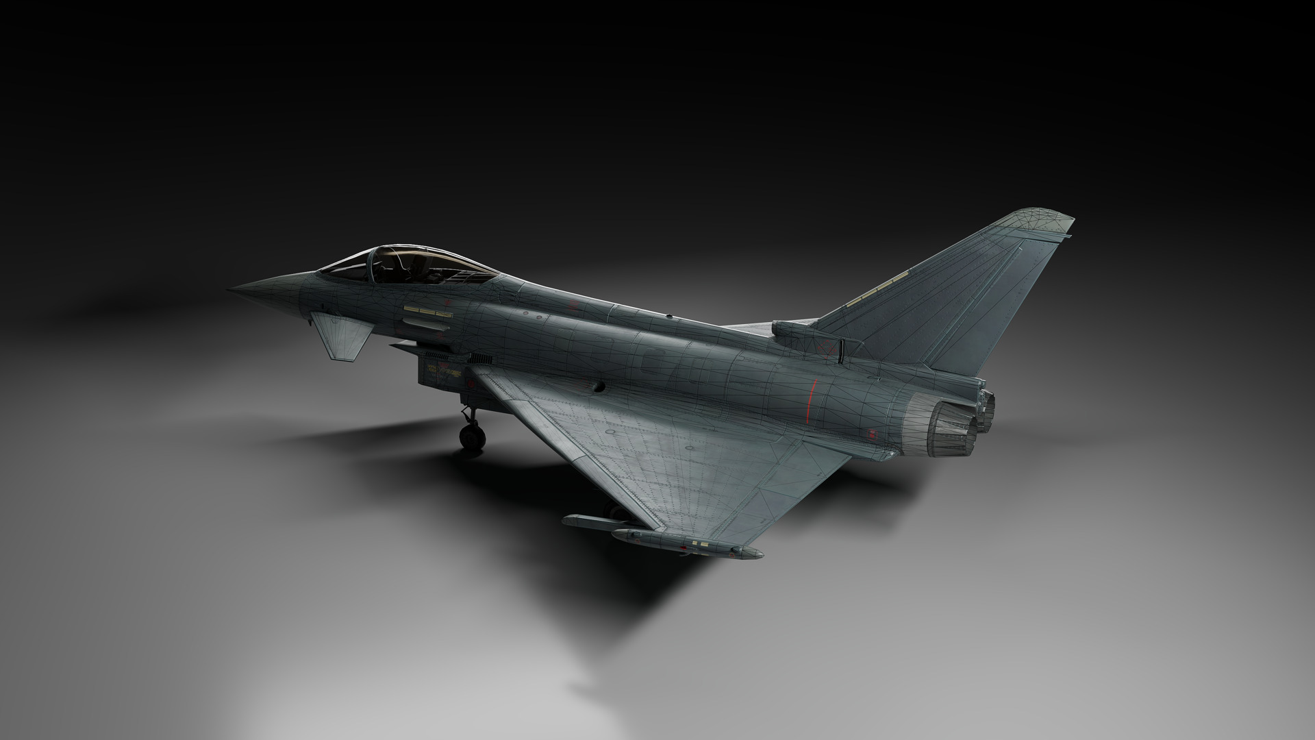 Eurofighter Typhoon Low-poly 3D model_3