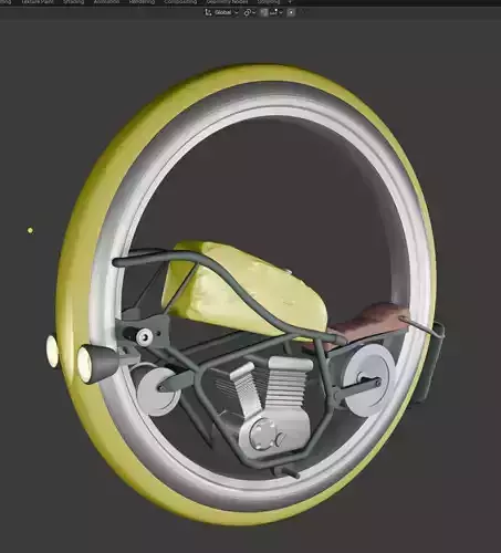 One  wheel motorcycle