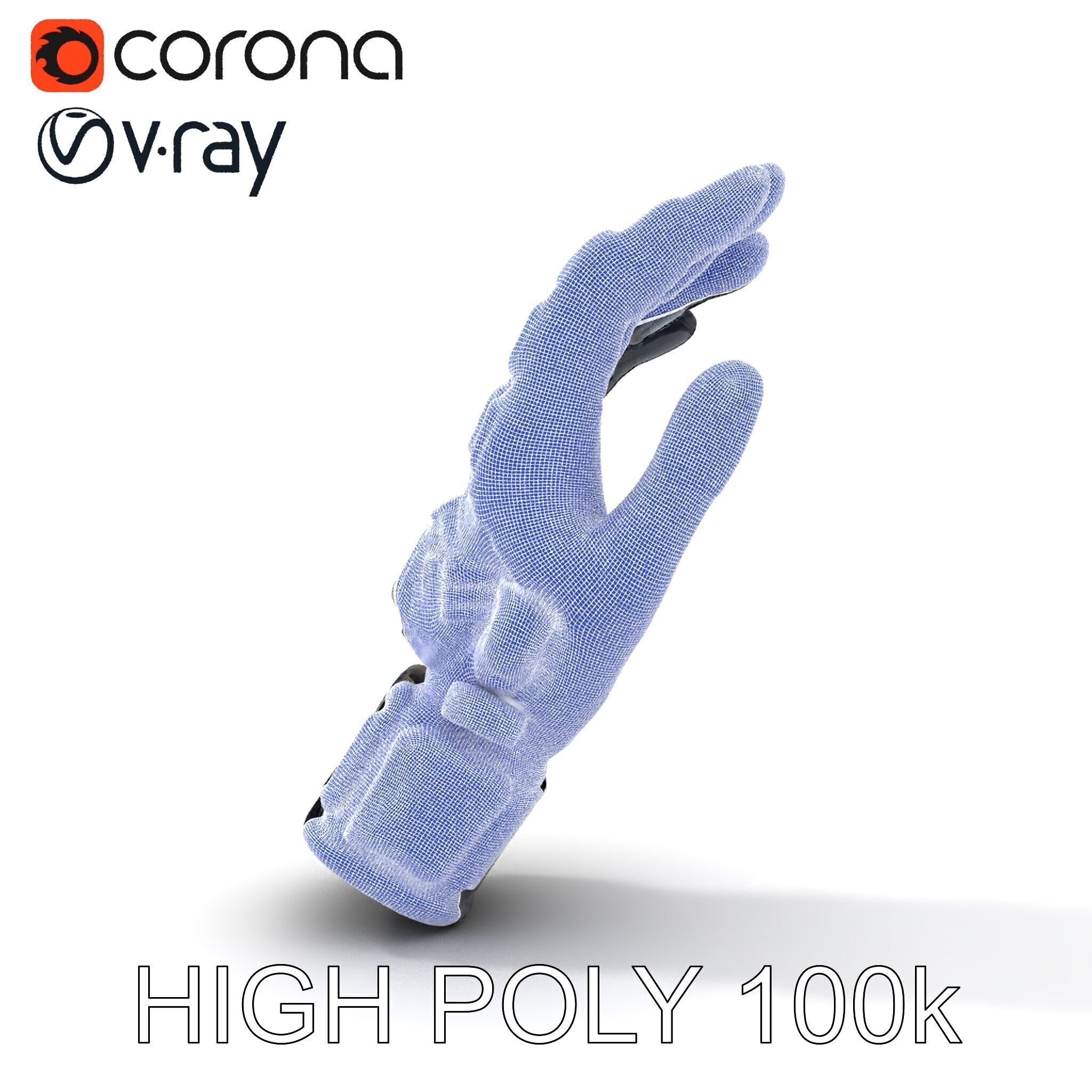 Futuristic Tech Glove Model Pack Low-poly 3D model_33