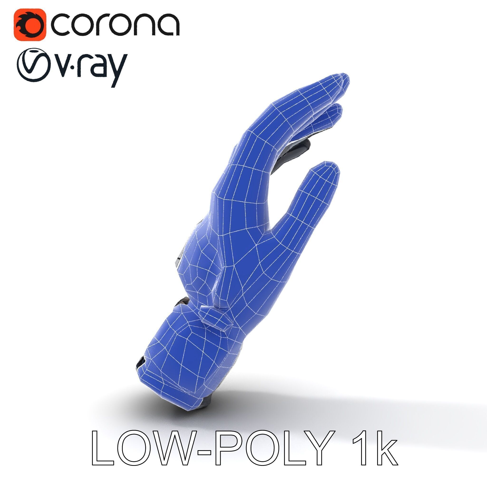 Futuristic Tech Glove Model Pack Low-poly 3D model_14